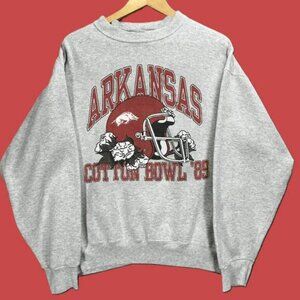 Arkansas Razors Cotton Bowl Football sweatshirt shirt retro Heavy Blend '89